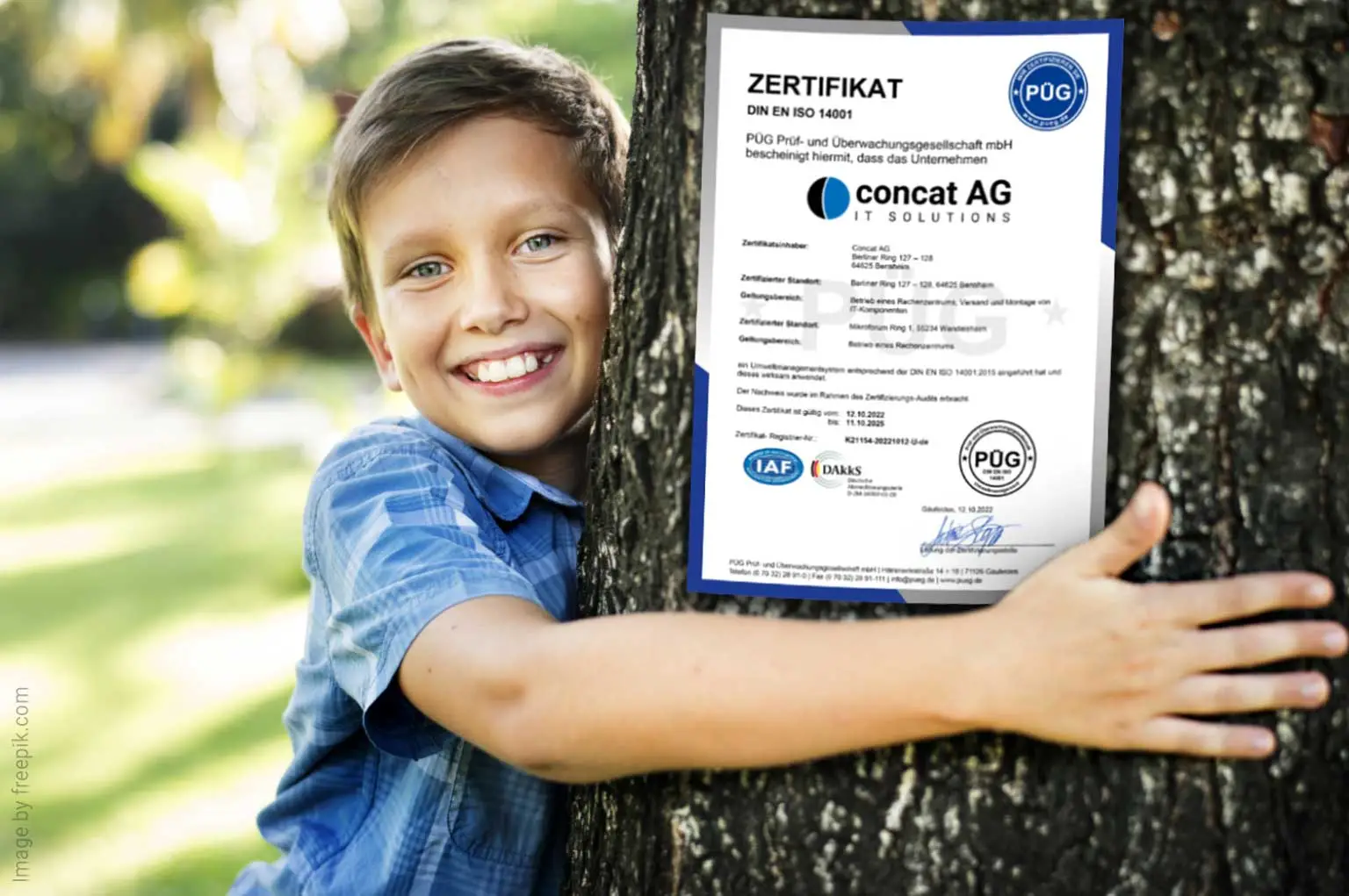 Concat AG erlangt Zertifizierung nach DIN EN ISO 14001 1 Concat News Umwelt