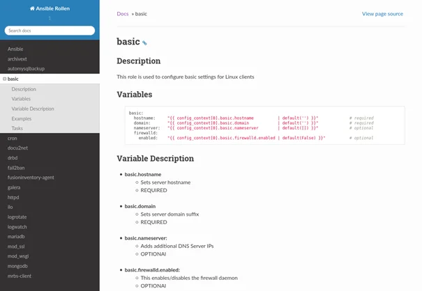 Ansible Rollen