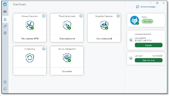 hp wolf pro security dashboard